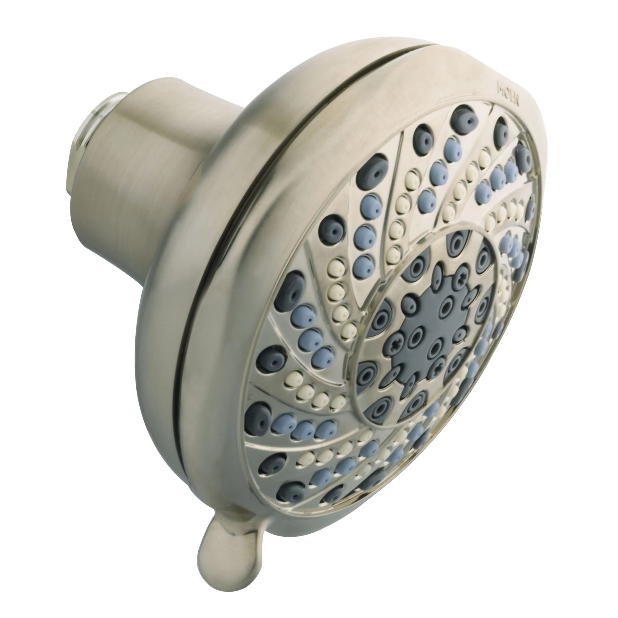 Enliven Chrome Seven-Function 4" Diameter Spray Showerhead Wallmount