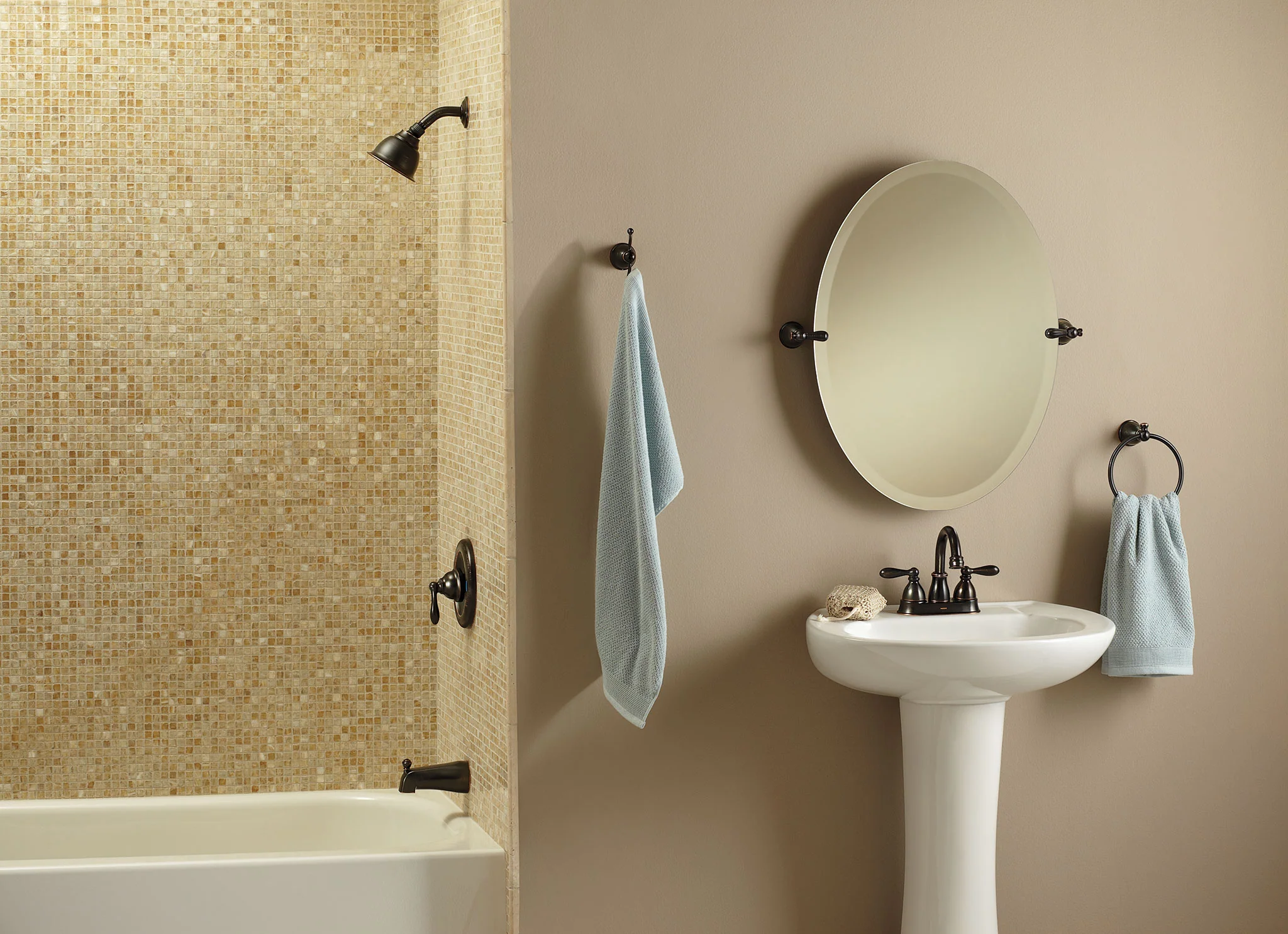 Caldwell Mediterranean Bronze Eco-performance Tub/shower - Image 4