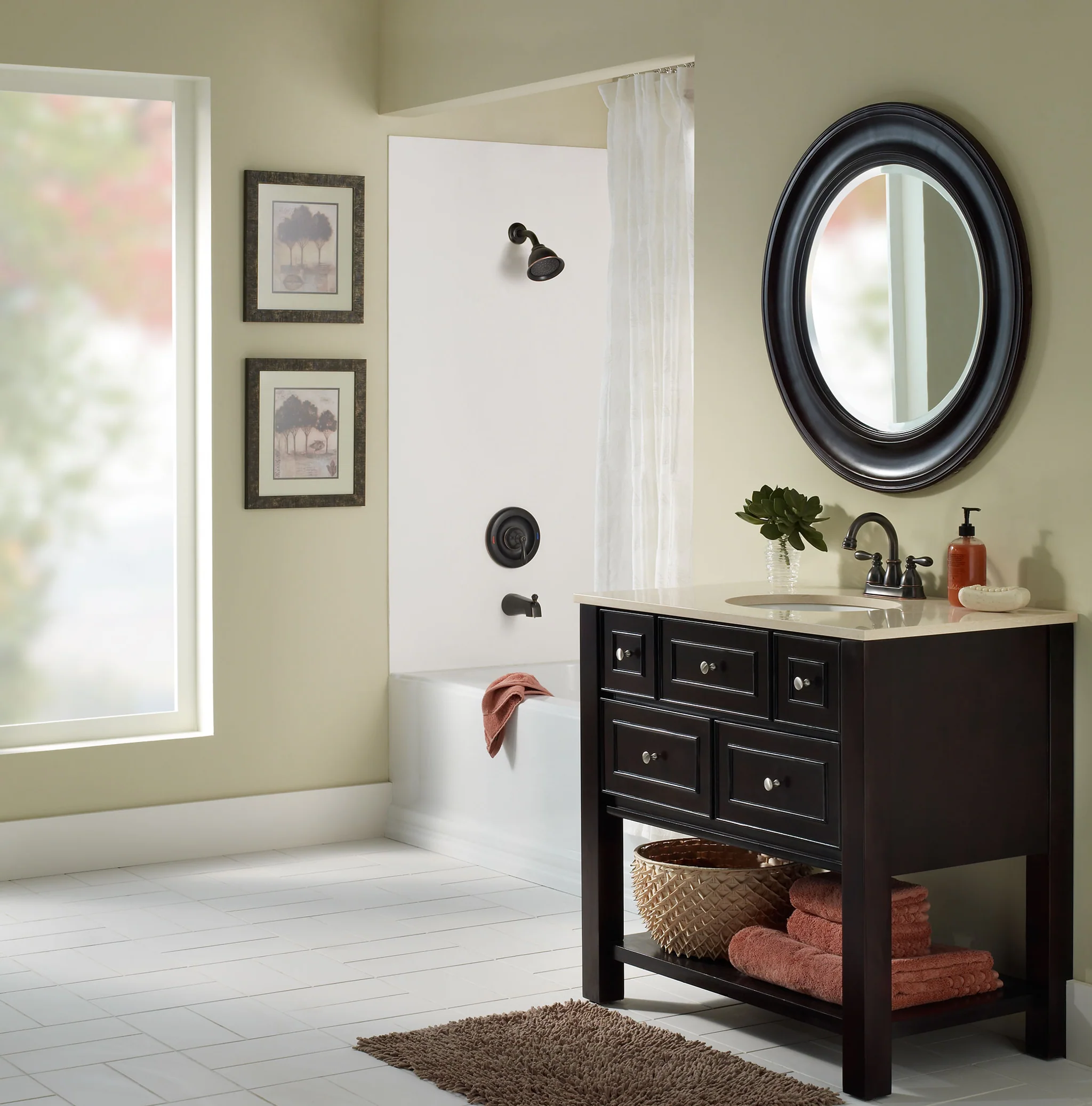 Caldwell Mediterranean Bronze Eco-performance Tub/shower - Image 7