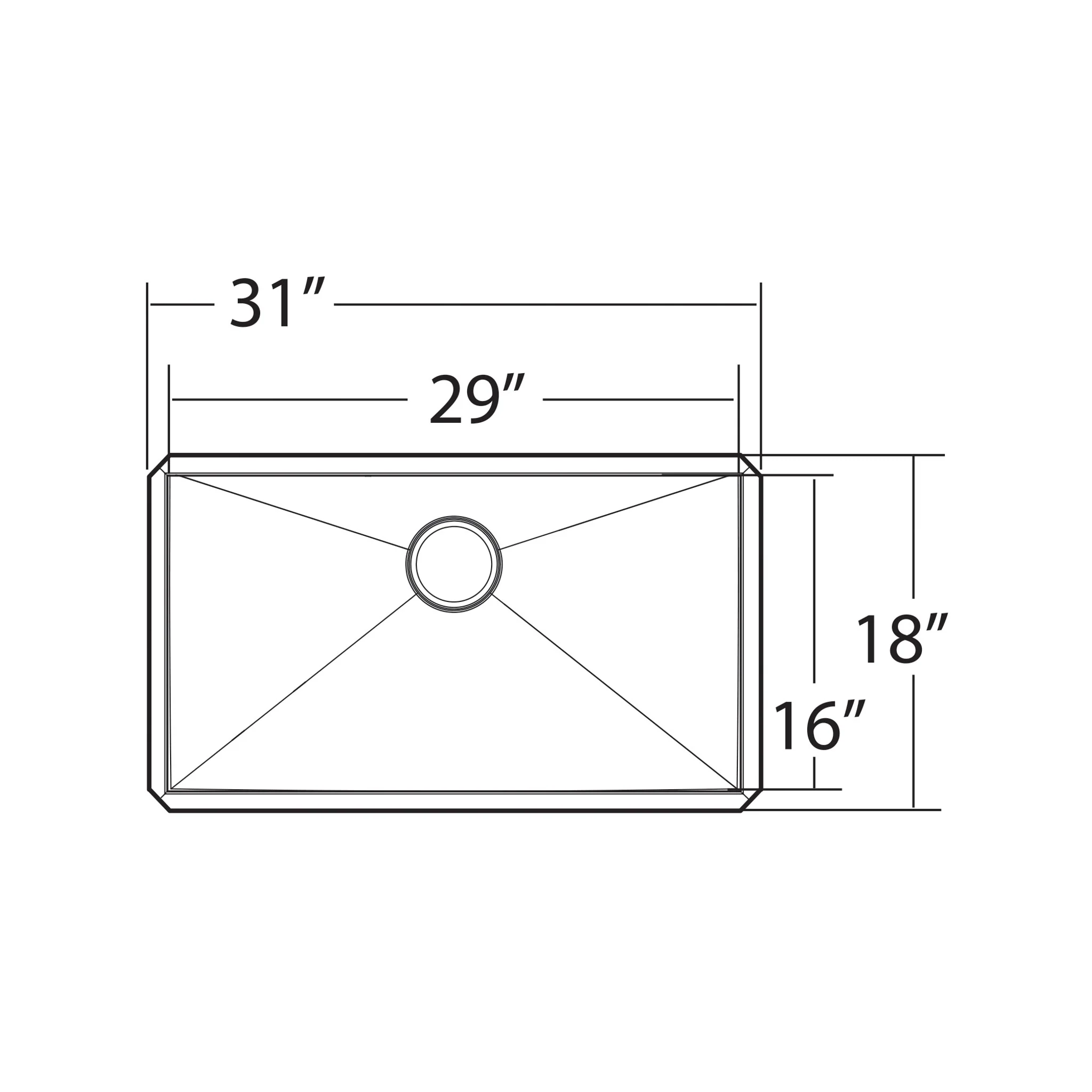 Prep 31" Undermount Single Bowl Sink - Image 9