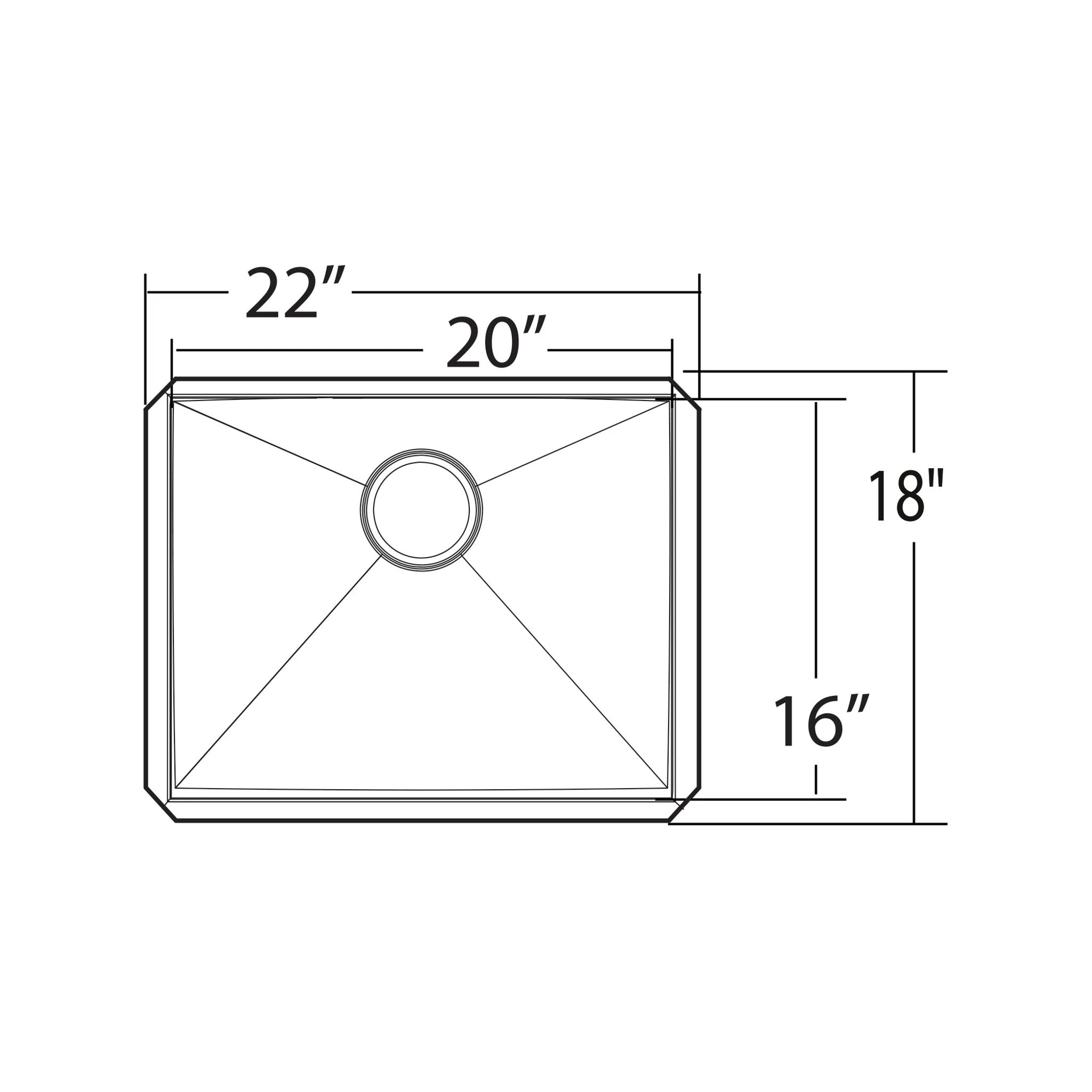 Prep 22" Undermount Single Bowl Sink - Image 6