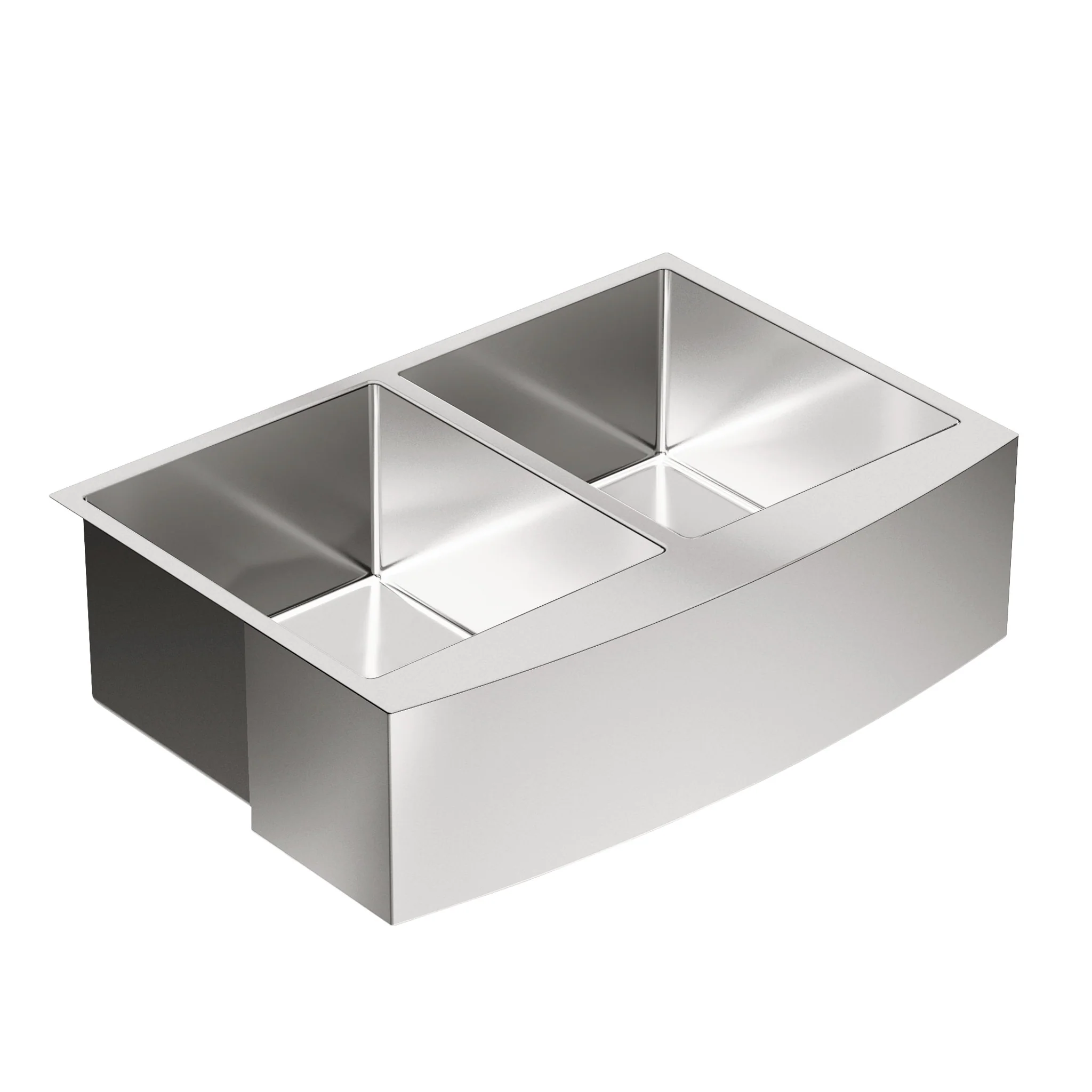 Prep 30" Stainless Steel  Undermount Apron Front Double Bowl Sink - Image 6