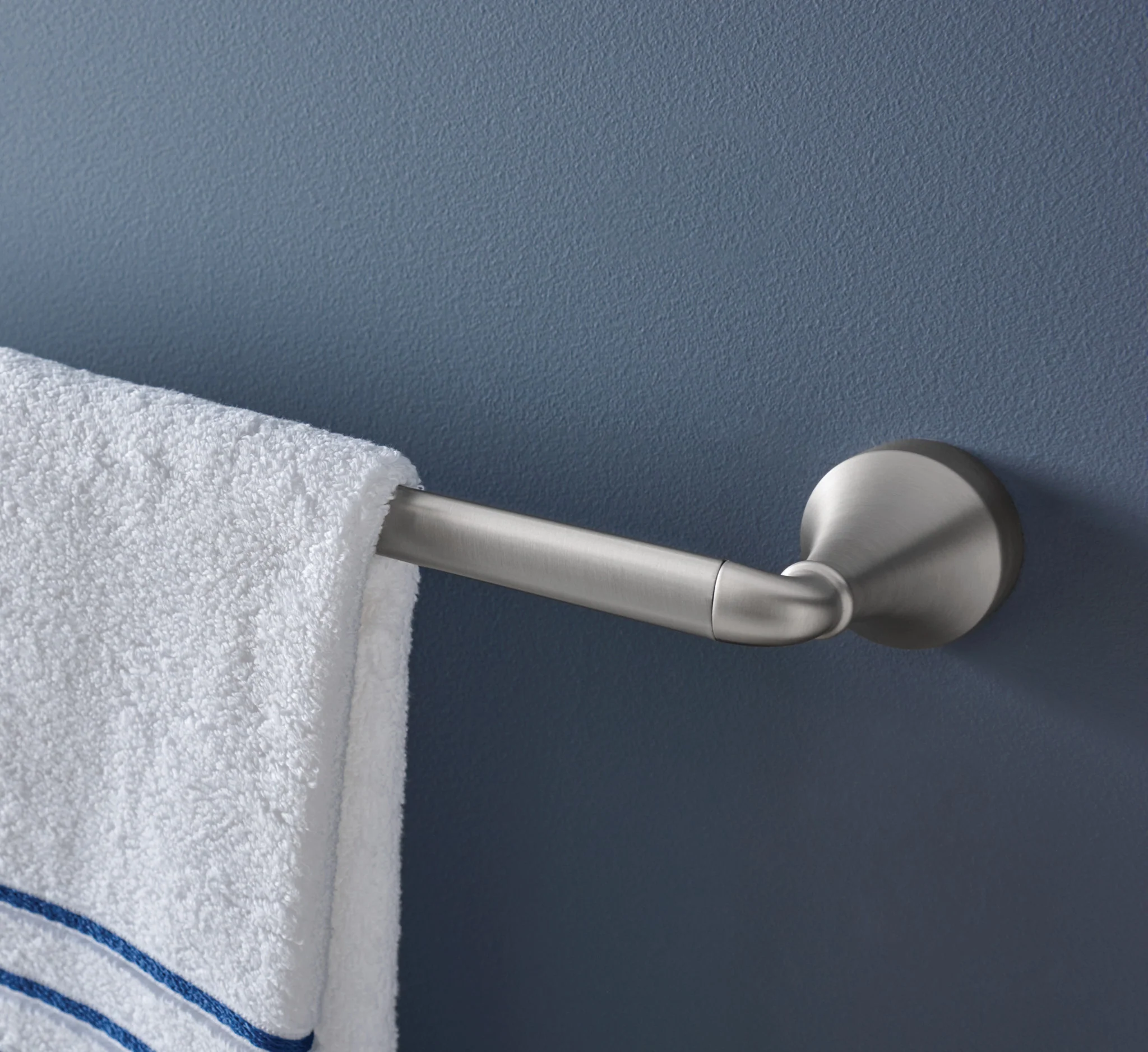 Hamden Spot resist brushed nickel 24" towel bar - Image 2