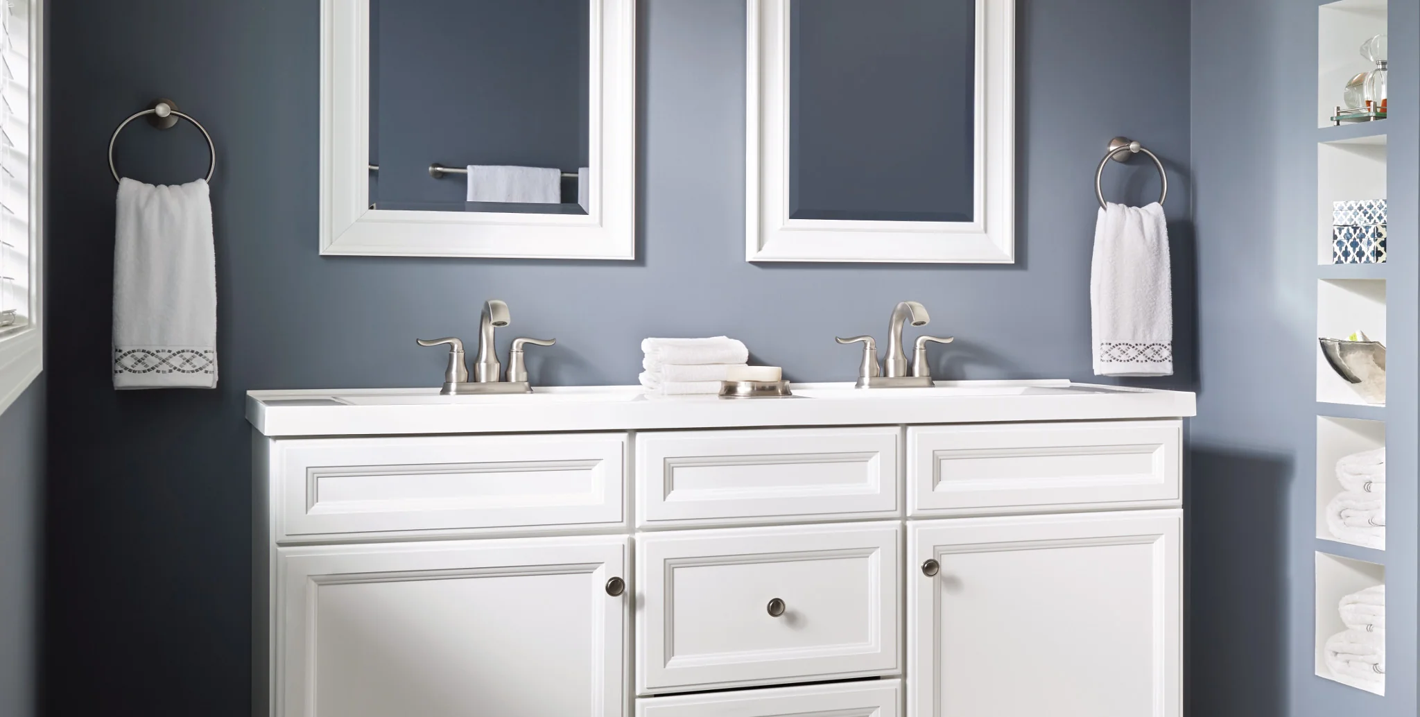 Hamden Spot resist brushed nickel Towel Ring - Image 9