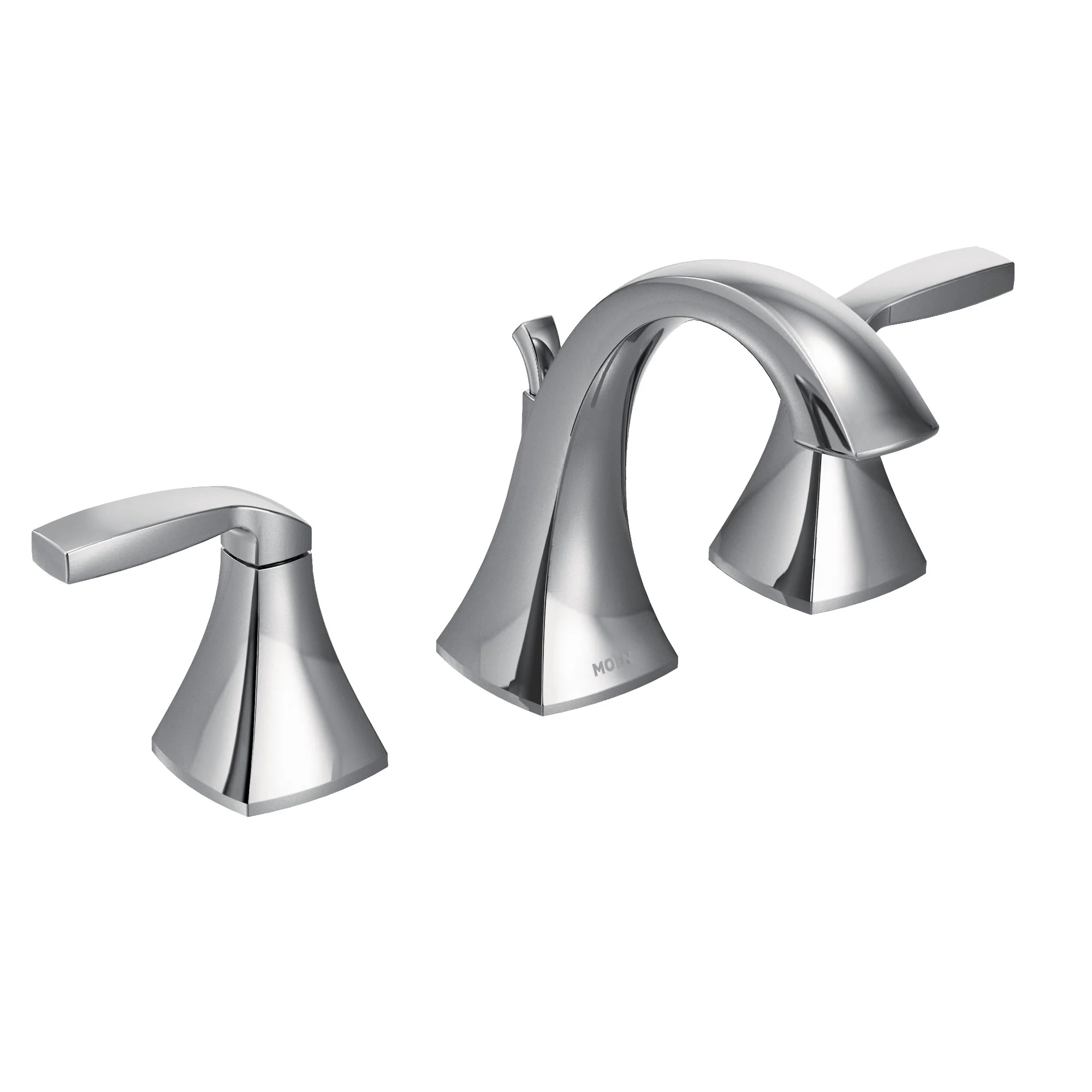 Voss Chrome Two-Handle High Arc Bathroom Faucet - Image 6